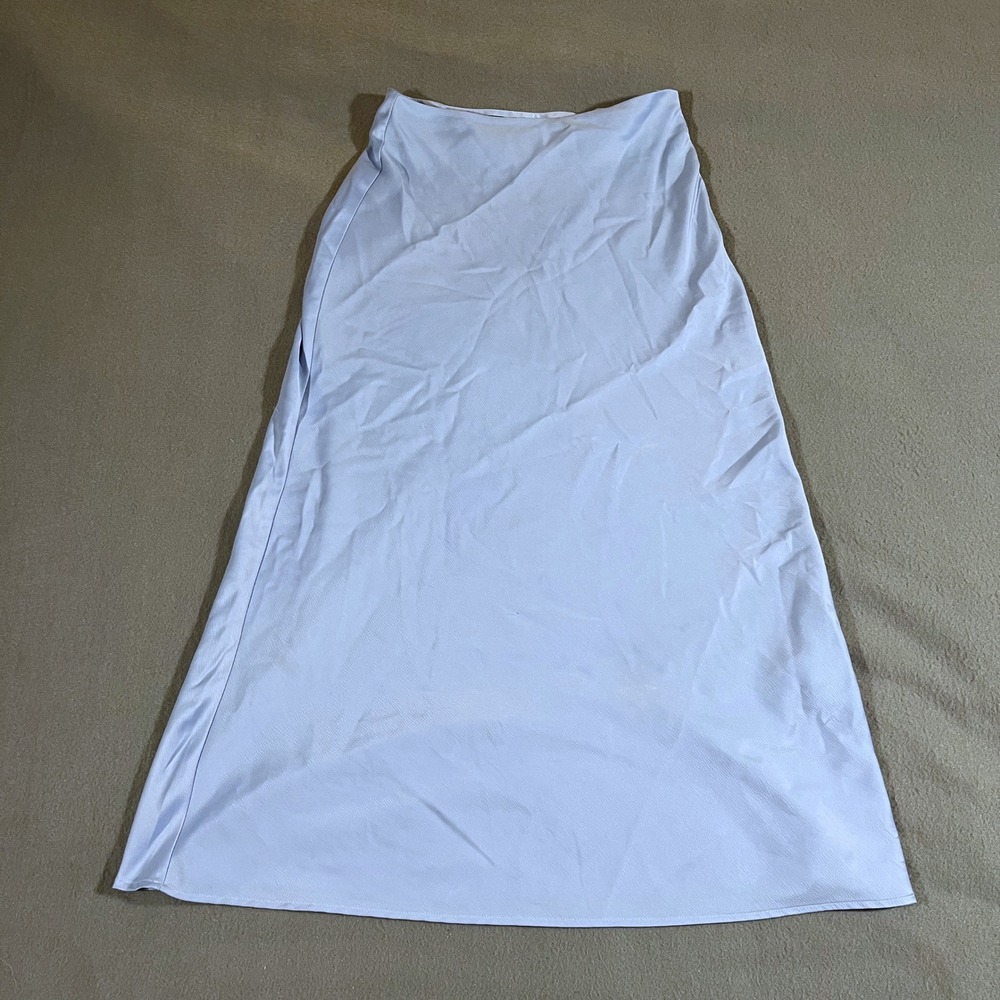 Primark Skirt Women's Size 2 Blue Midi Career Cocktail‎ Party